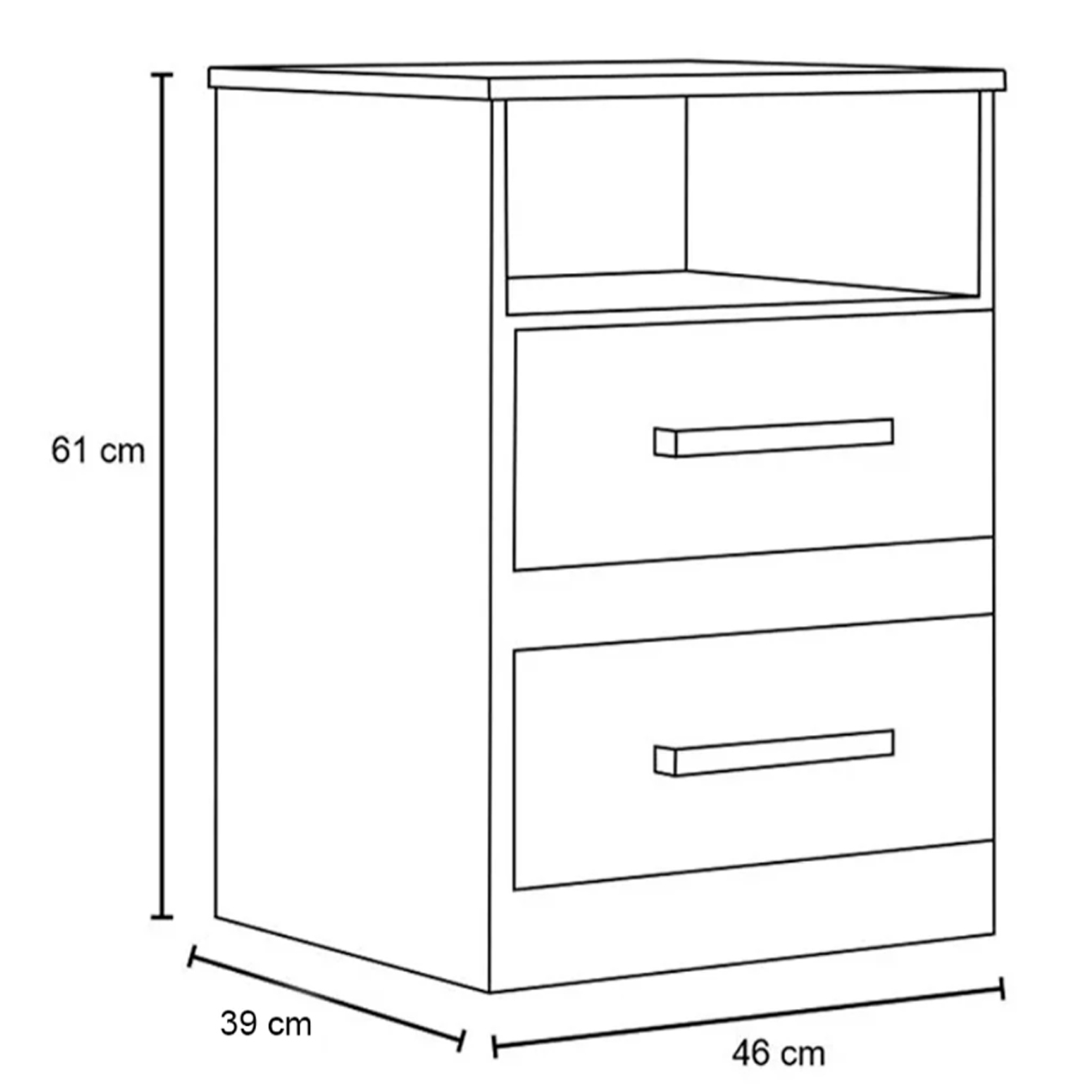 Mesa de Cabeceira Apolo Flex Branco com Rosa - Azul -  Lilás - Moval