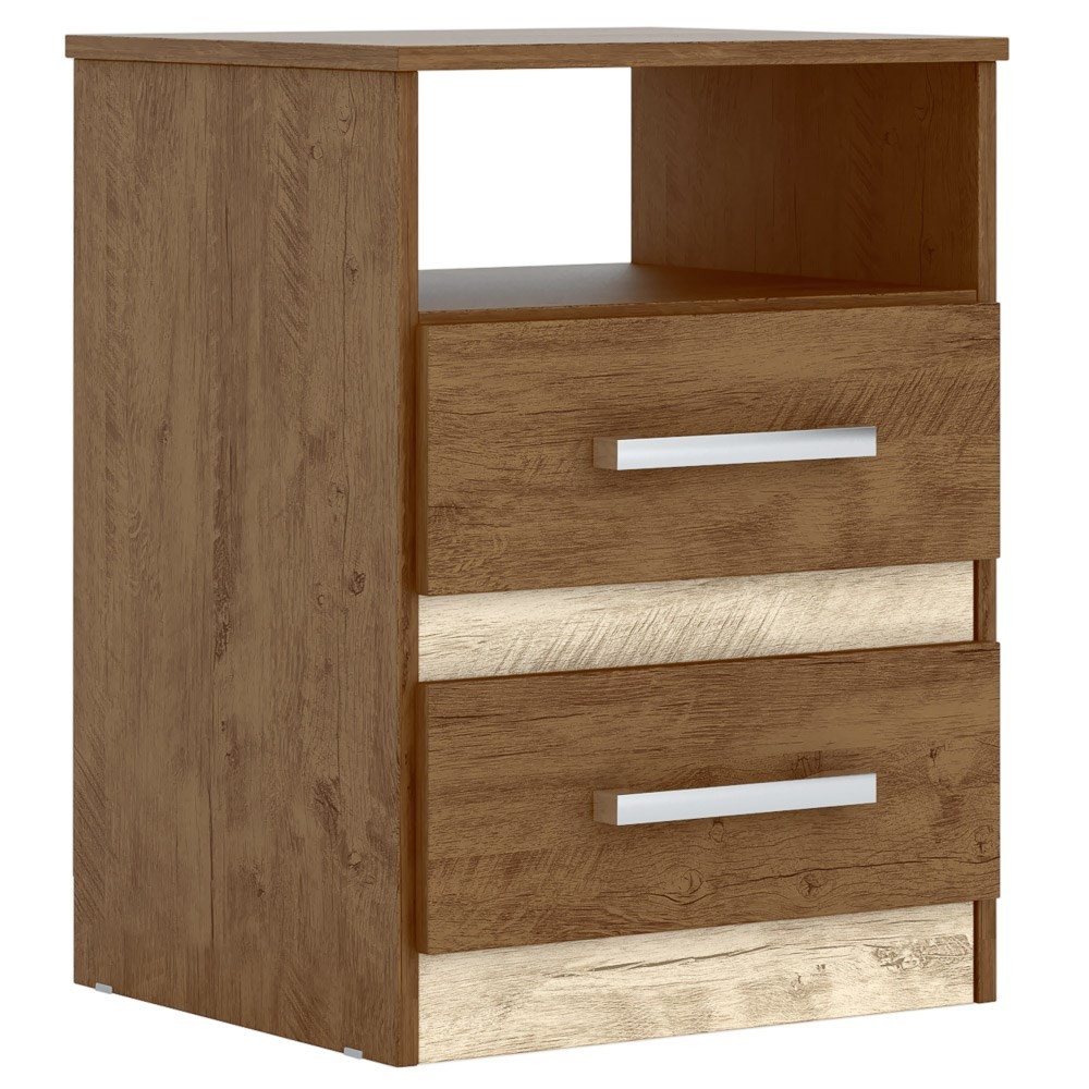 Mesa de Cabeceira Apolo Flex Castanho/Avelã - Moval