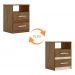 Mesa de Cabeceira Apolo Flex Castanho/Avelã - Moval