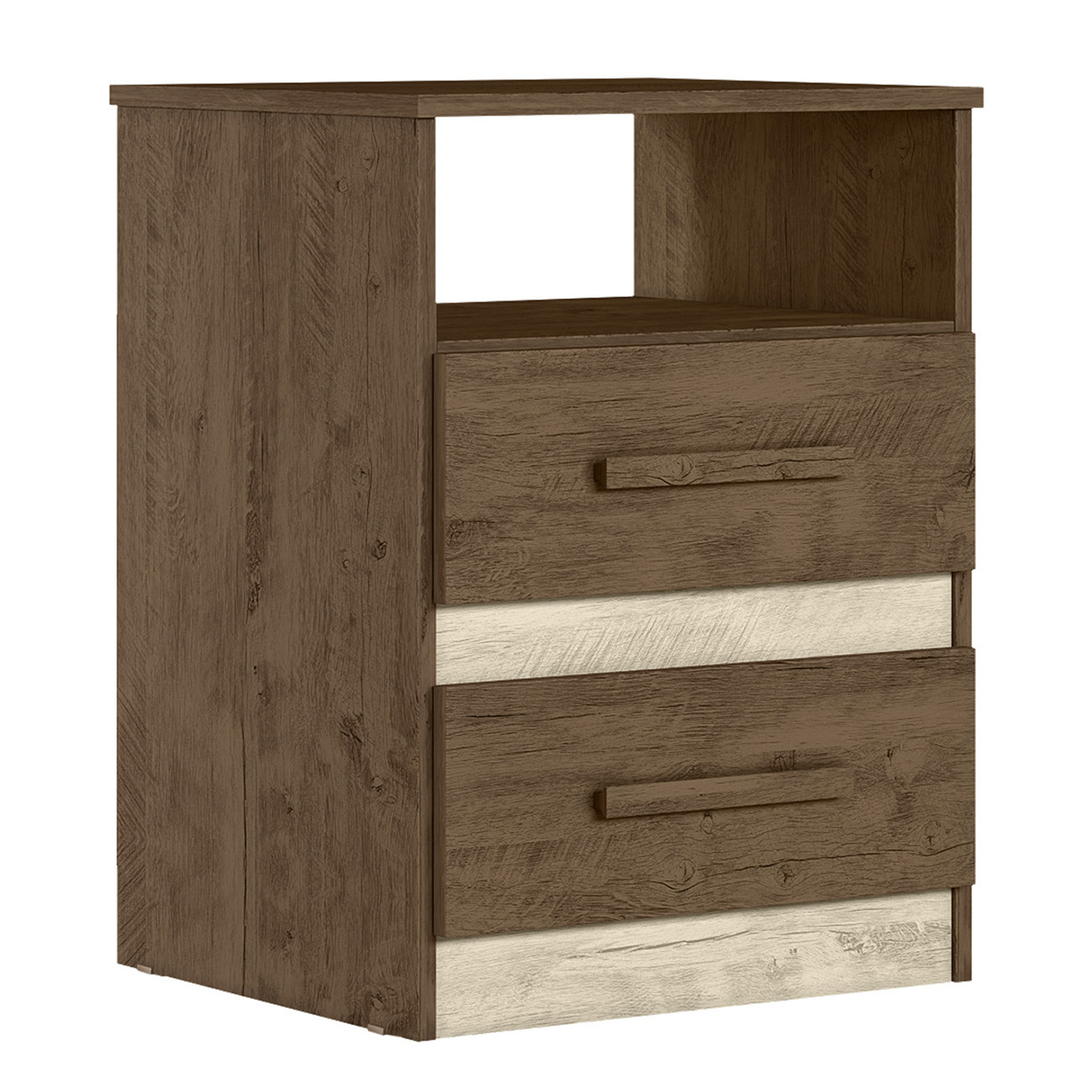 Mesa de Cabeceira Apolo Flex Castanho/Avelã - Moval