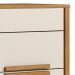 Mesa de Cabeceira Dhara 2 Gavetas 51 cm Freijo Off White Moval