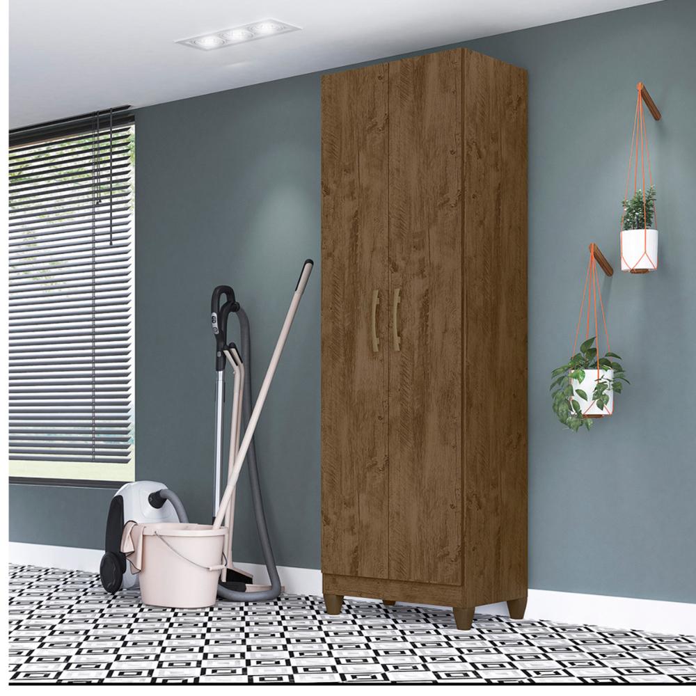Multiuso 2 portas New Iris - Castanho Wood