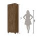 Multiuso 2 portas New Iris - Castanho Wood