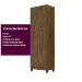 Multiuso 2 portas New Iris - Castanho Wood