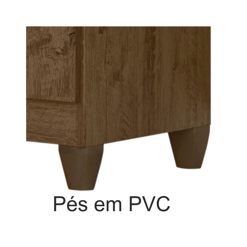 Multiuso 2 portas New Iris - Castanho Wood