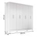 Roupeiro 4 Gavetas de Casal Doha Branco