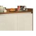 Balcão Buffet Retrô Delta 2 Portas Freijó com Off White - MoveisAqui
