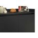 Balcão Buffet Retrô Delta 2 Portas Preto - MoveisAqui
