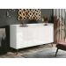 Balcao Buffet Retrô Delta 4 Portas Branco Gloss - MoveisAqui