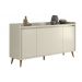 Balcao Buffet Retrô Delta 4 Portas Off White - MoveisAqui