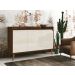 Buffet Aparador Retrô Clássico 3 Portas Malbec com Off White - MoveisAqui