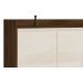 Buffet Aparador Retrô Clássico 3 Portas Malbec com Off White - MoveisAqui
