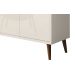 Buffet Aparador Retrô Clássico 4 Portas Off White - MoveisAqui
