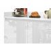 Buffet Aparador Retrô Delux 2 Portas Branco Gloss - MoveisAqui