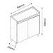 Buffet Aparador Retrô Delux 2 Portas Branco Gloss - MoveisAqui