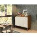 Buffet Aparador Retrô Delux 2 Portas Freijó com Off White - MoveisAqui