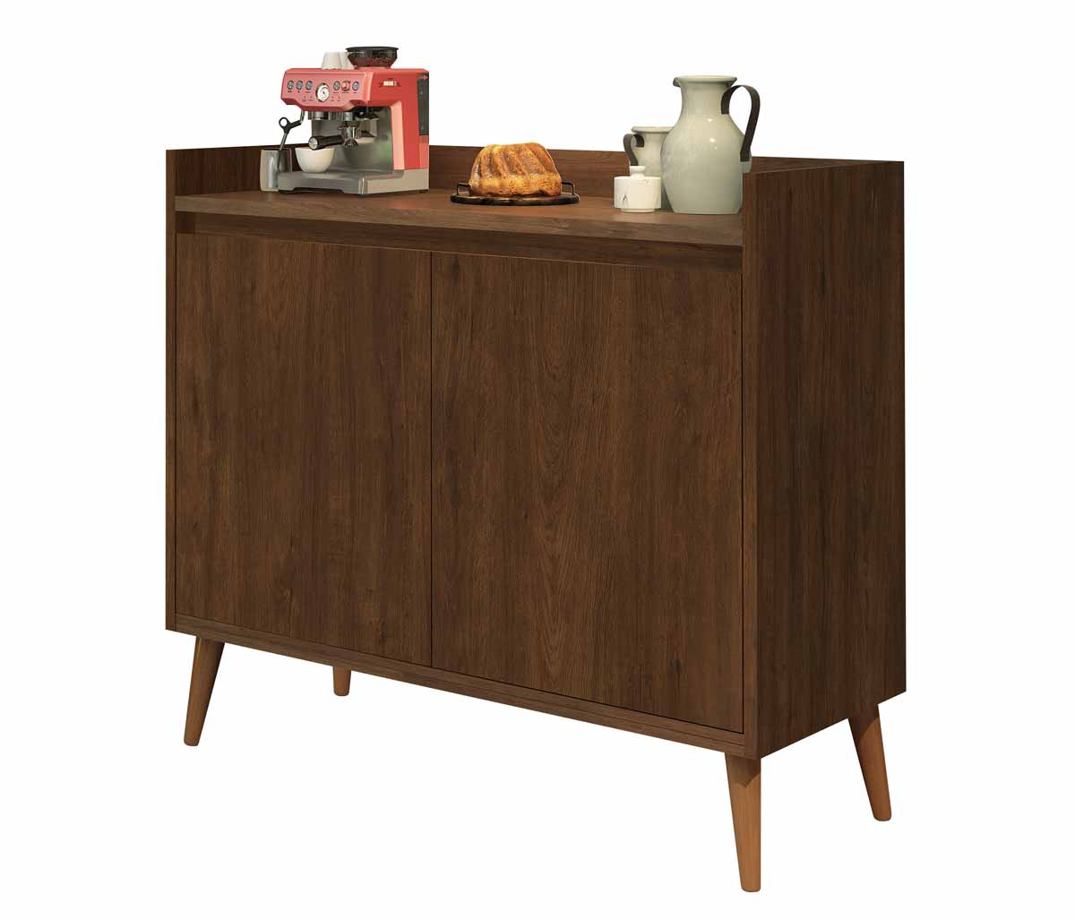 Buffet Aparador Retrô Delux 2 Portas Malbec - MoveisAqui