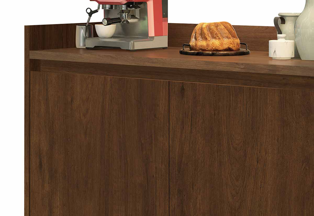 Buffet Aparador Retrô Delux 2 Portas Malbec - MoveisAqui