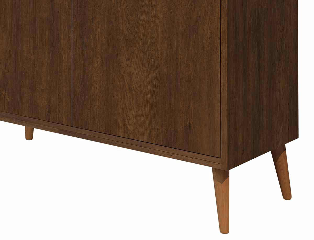 Buffet Aparador Retrô Delux 2 Portas Malbec - MoveisAqui