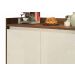 Buffet Aparador Retrô Delux 2 Portas Malbec com Off White - MoveisAqui