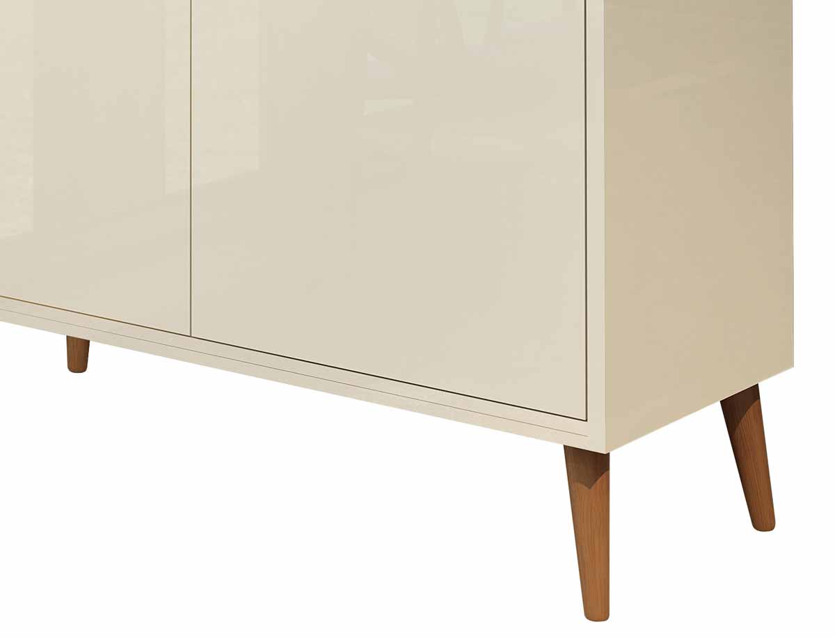 Buffet Aparador Retrô Delux 2 Portas Off White - MoveisAqui