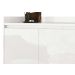 Buffet Aparador Retrô Delux 3 Portas Branco Gloss - MoveisAqui