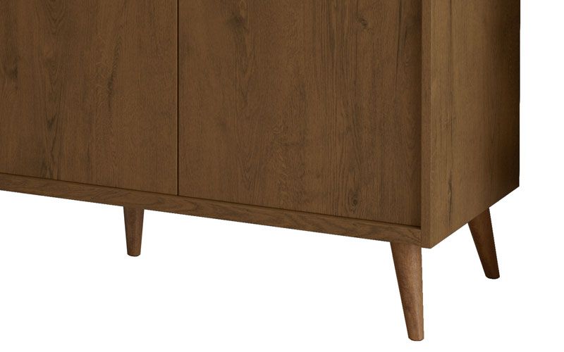 Buffet Aparador Retrô Delux 3 Portas Malbec - MoveisAqui