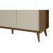 Buffet Aparador Retrô Delux 3 Portas Malbec com Off White - MoveisAqui