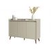 Buffet Aparador Retrô Delux 3 Portas Off White - MoveisAqui