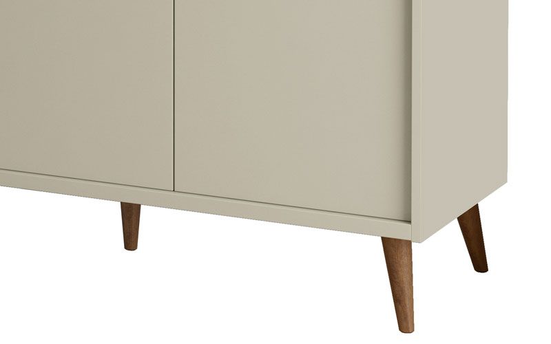 Buffet Aparador Retrô Delux 3 Portas Off White - MoveisAqui