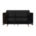 Buffet Aparador Retrô Delux 3 Portas Preto - MoveisAqui