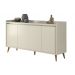 Buffet Aparador Retrô Delux 4 Portas Off White - MoveisAqui