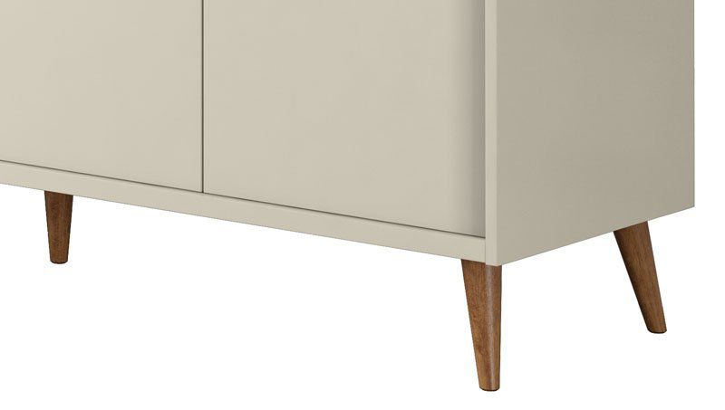 Buffet Aparador Retrô Delux 4 Portas Off White - MoveisAqui