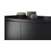 Buffet Aparador Retrô Delux 4 Portas Preto - MoveisAqui