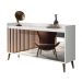 Buffet Aparador Retrô com Espelho Clássico 4 Portas Branco Gloss - MoveisAqui