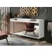 Buffet Aparador Retrô com Espelho Delux 4 Portas Branco Gloss - MoveisAqui