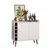 Buffet com Adega Estilo 2 Portas Branco - MoveisAqui