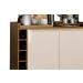 Buffet com Adega Estilo 2 Portas Freijó com Off White - MoveisAqui