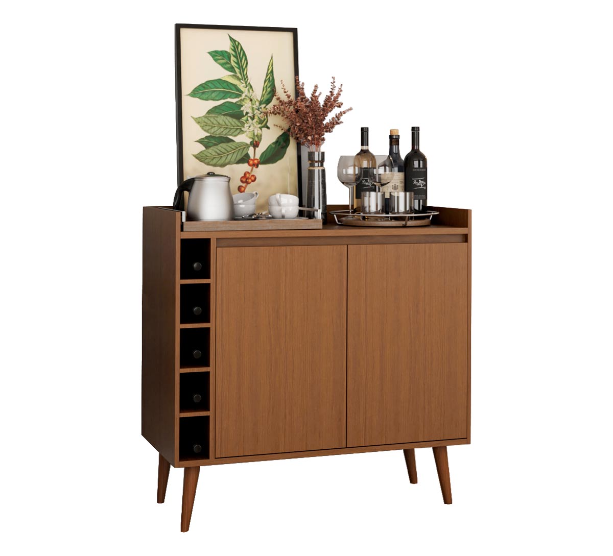 Buffet com Adega Estilo 2 Portas Malbec - MoveisAqui