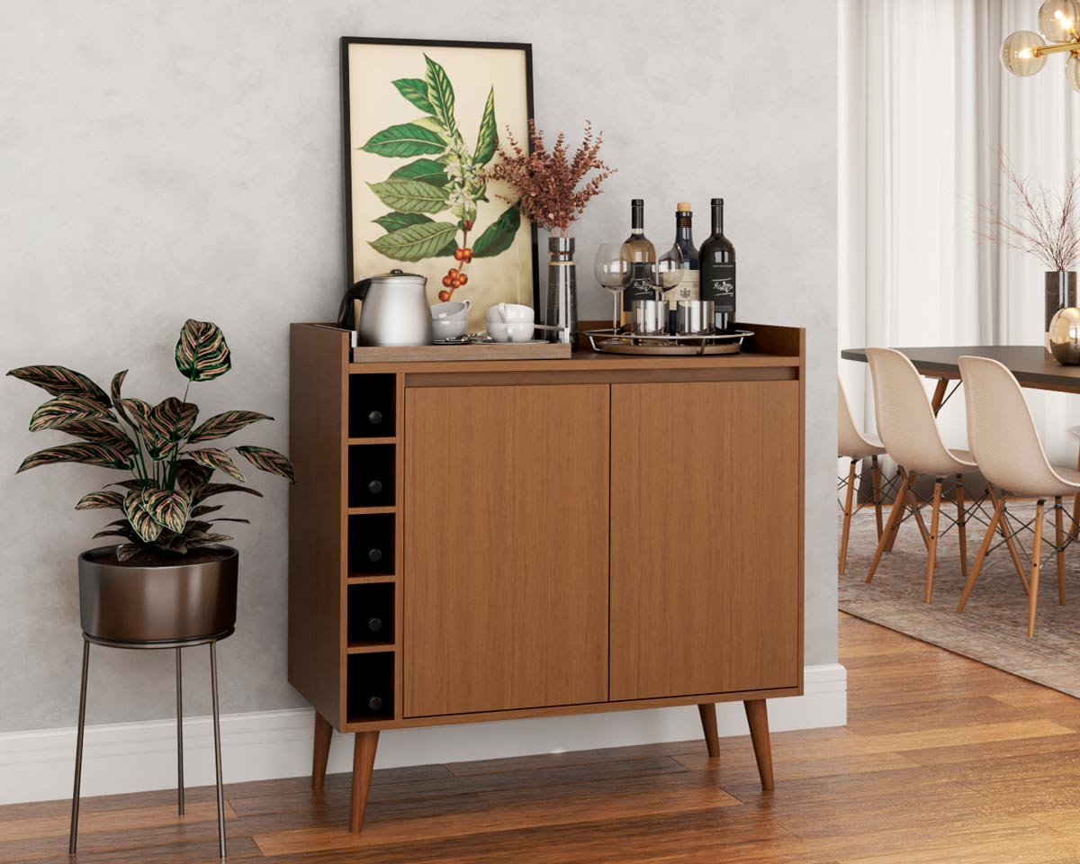 Buffet com Adega Estilo 2 Portas Malbec - MoveisAqui