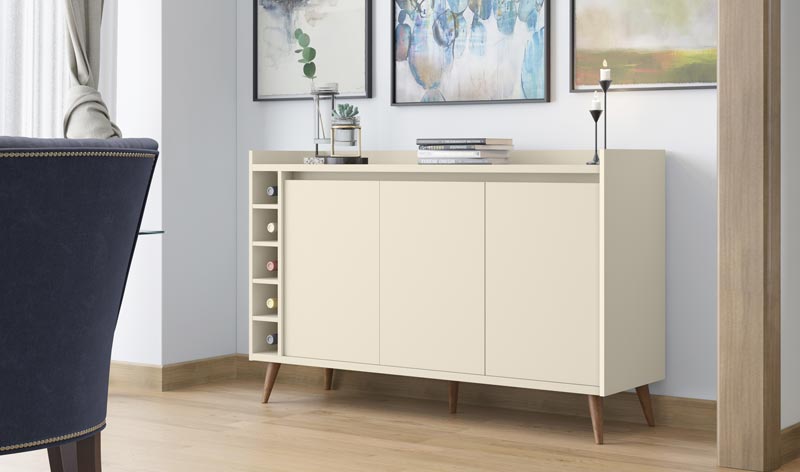 Buffet com Adega Estilo Off White - MoveisAqui