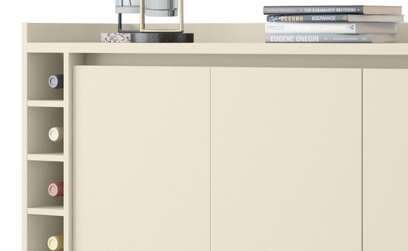 Buffet com Adega Estilo Off White - MoveisAqui