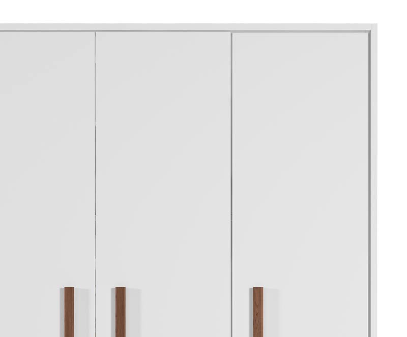 Guarda-Roupa 3 Portas 2 Gavetas Floc Branco - MoveisAqui