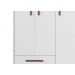 Guarda-Roupa 3 Portas 2 Gavetas Floc Branco - MoveisAqui
