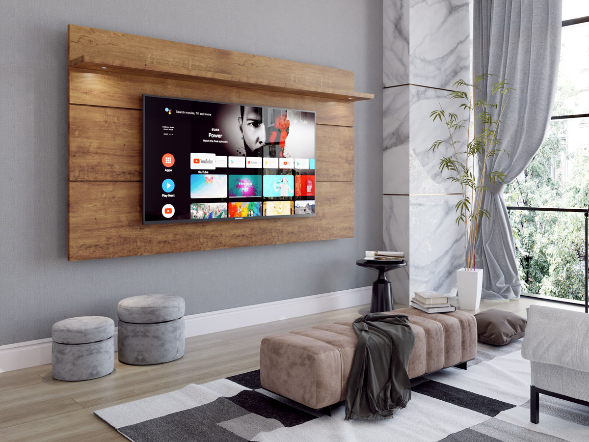 Painel para TV Arizona 1.8 Canela - MóveisAqui