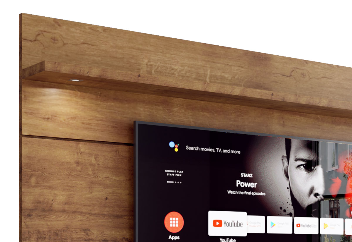 Painel para TV Arizona 1.8 Canela - MóveisAqui