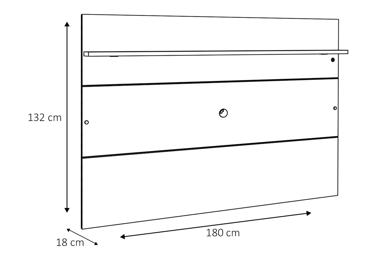 Painel para TV Arizona 1.8 Canela - MóveisAqui