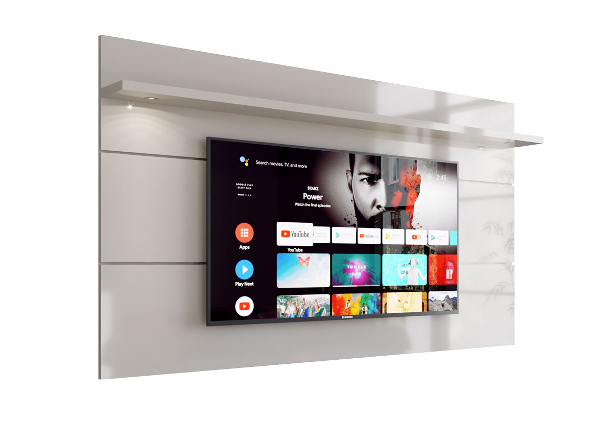 Painel para TV Arizona 1.8 Off White - MóveisAqui