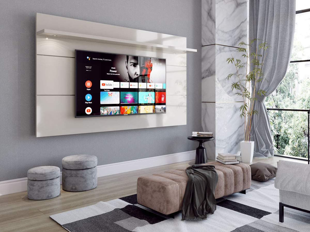 Painel para TV Arizona 1.8 Off White - MóveisAqui