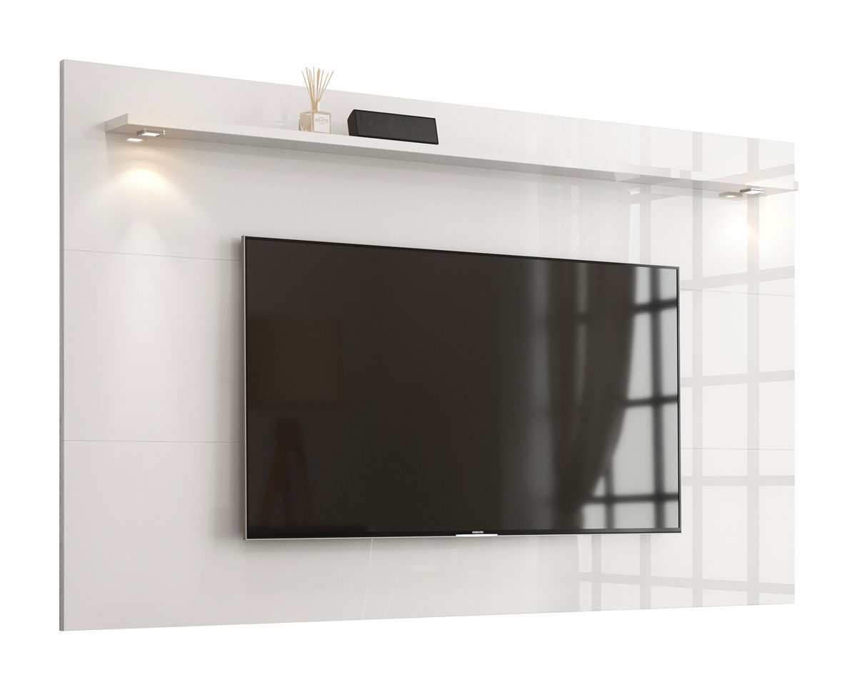 Painel para TV Aspen 2.2 Branco - MoveisAqui